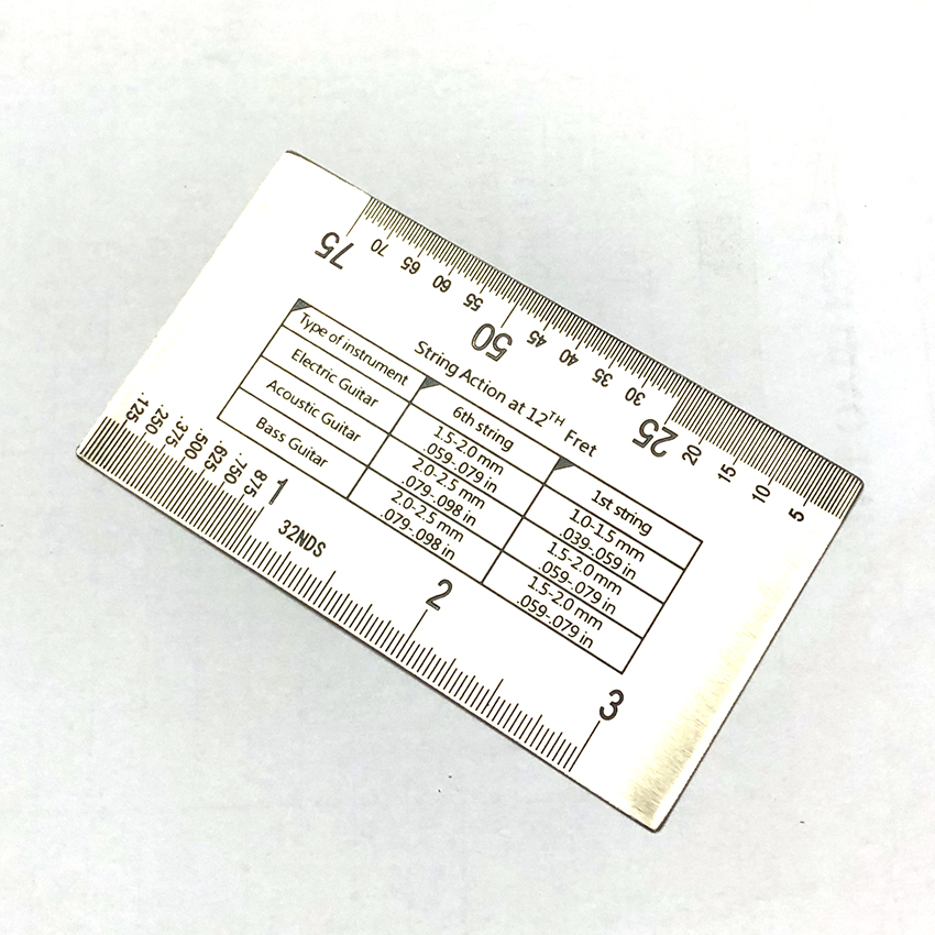 Thước đo Action đàn guitar - String Action Ruler - Vinida Guitar - Duy Guitar Store
