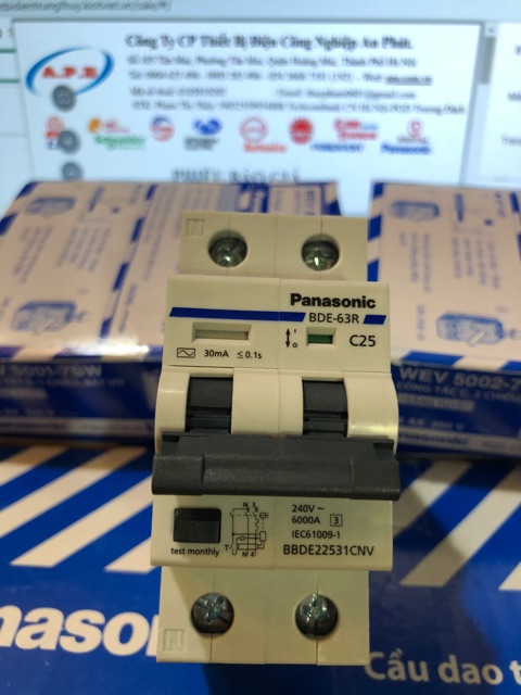 Aptomat 2P 10A - 16A-20A-32A-40A Panasonic