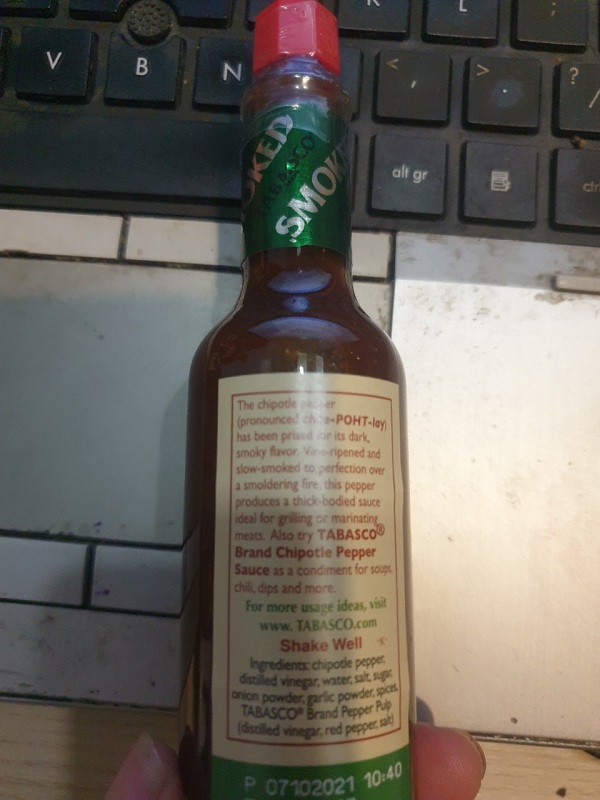 Sốt ớt “CHIPOTLE” hiệu Tabasco – chai 60ml nhập khẩu Mỹ