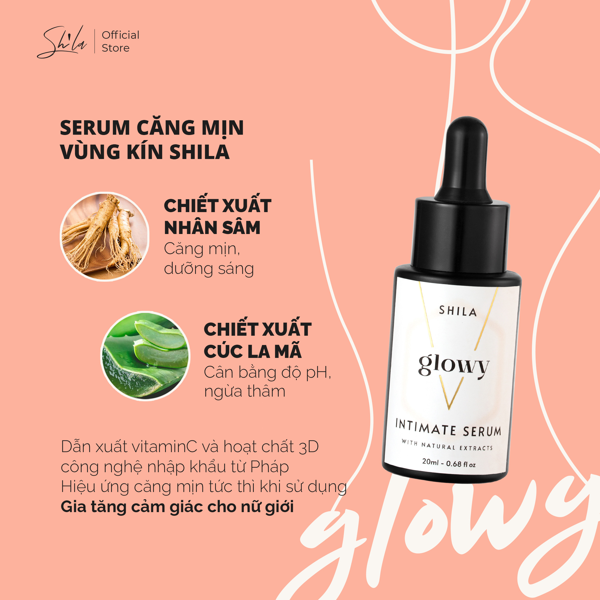 Bộ 3 chăm sóc vùng kín Shila Glowy