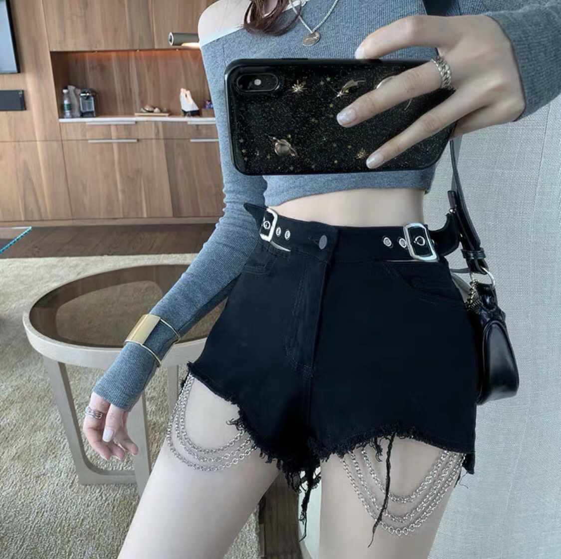 MẪU MỚI QUẦN SHORT HOT PHỐI NỊT GIẢ ĐẸP