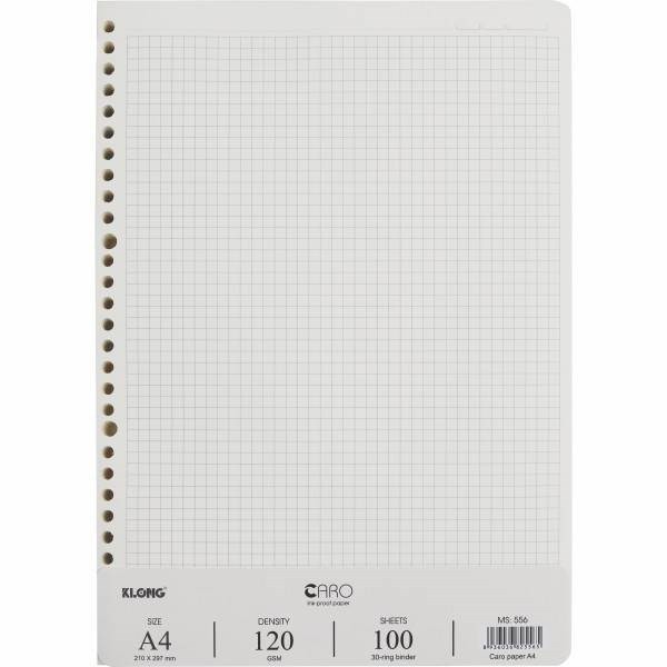 Ruột giấy refill sổ còng caro a4 - 100 tờ; ms: 556