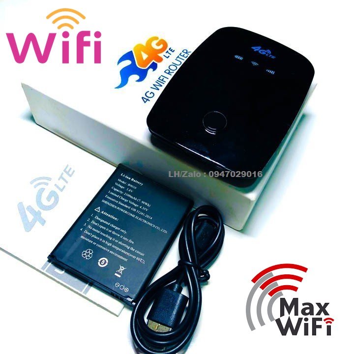 Router wifi 4G- Gắn sim điện loại là có sóng wifi -Pin 2100 Mah siêu TRÂU BÒ- Củ phát di động 4G thông minh