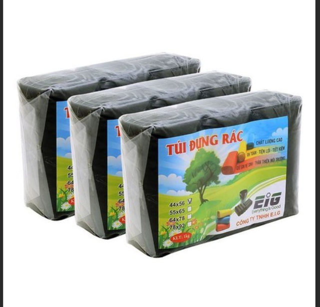 Combo 03 Cuộn Túi Rác Tự Phân Hủy- 3 CUỘN/1KG