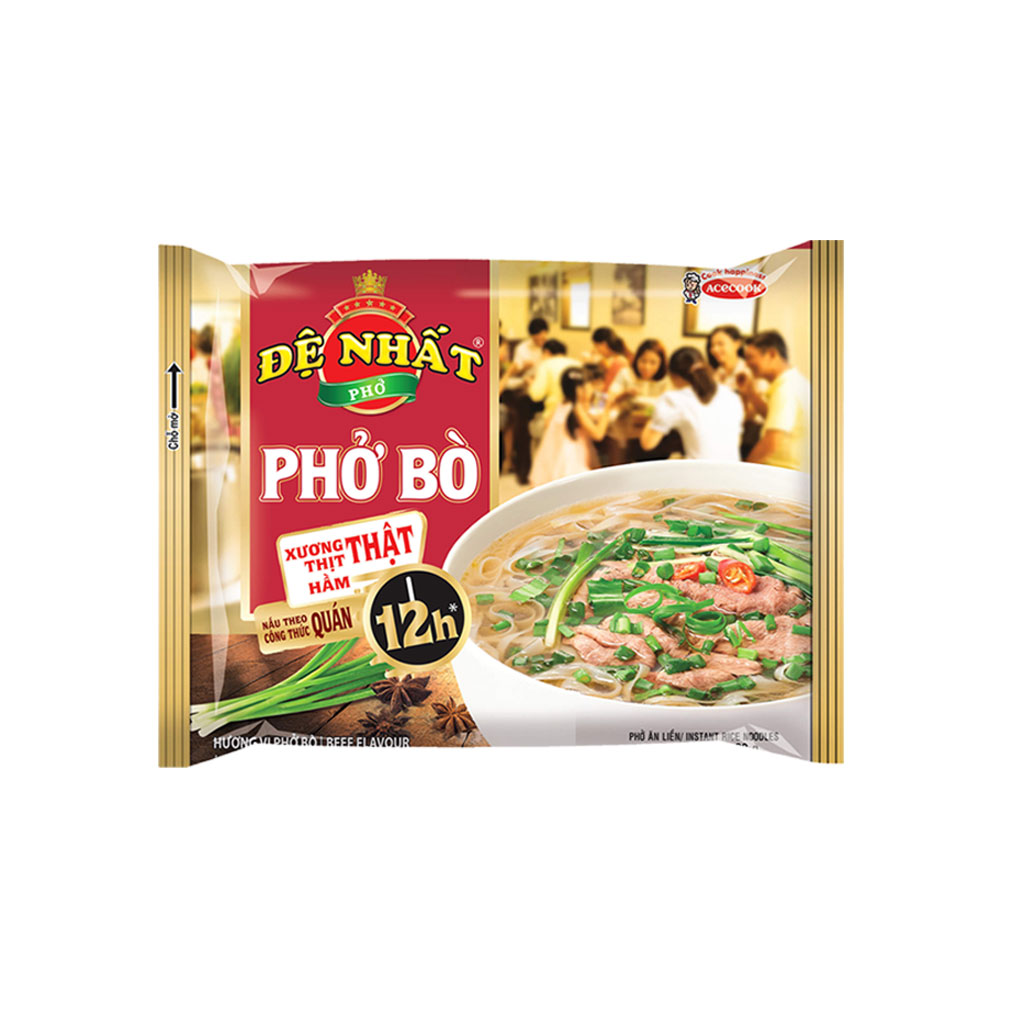 Thùng 30 gói phở bò Đệ Nhất 65g