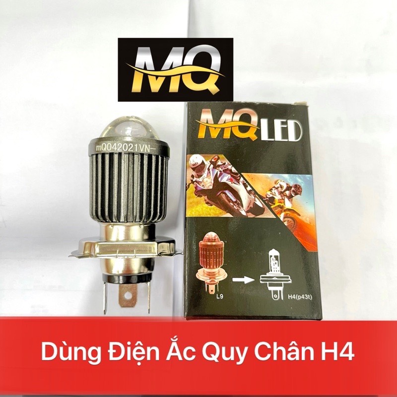 Đèn Pha Led Bi Cầu Mini 2 Mầu Vàng Trắng
