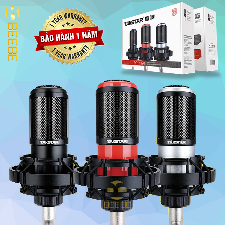 Takstar PC-K320/PCK320 condenser side-address microphone professional for broadcasting, vocal and instrument recording