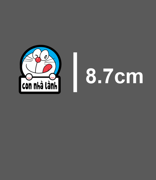 Tem dán, decal, sticker Doreamon dán xe máy, laptop....