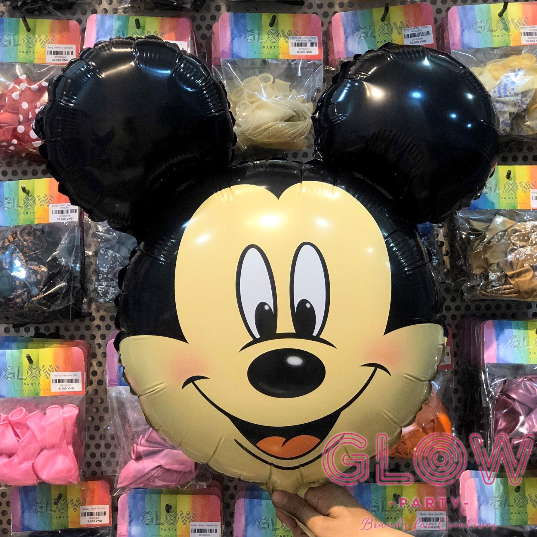 Bóng kiếng hình chuột Mickey size 80cm