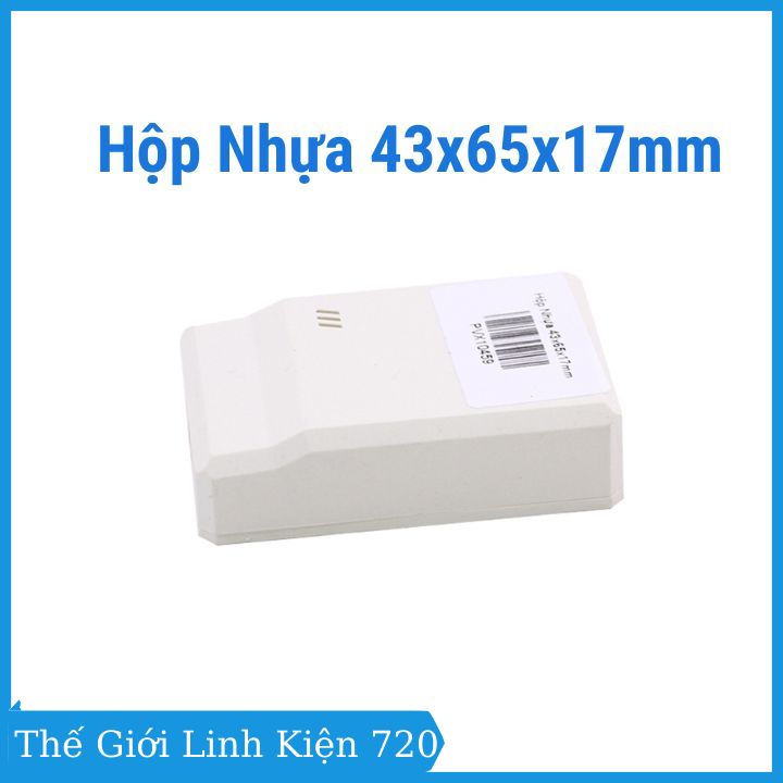 Hộp nhựa đựng linh kiện điện tử 43x65x17mm nhựa cao cấp, chịu va đập tốt giúp bảo vệ mạch điện tử