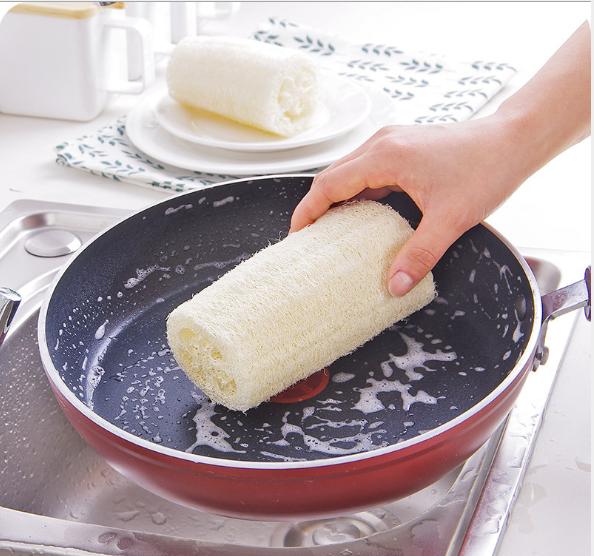 [HCM]Đồ rửa chén bằng xơ mướp