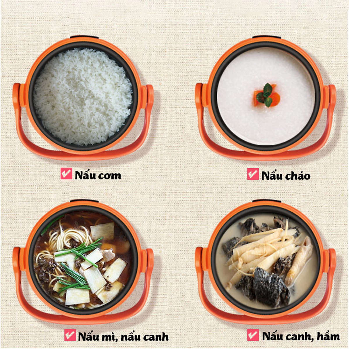 Nồi Cơm Điện Mini Meiyun Dung Tích 1 lít