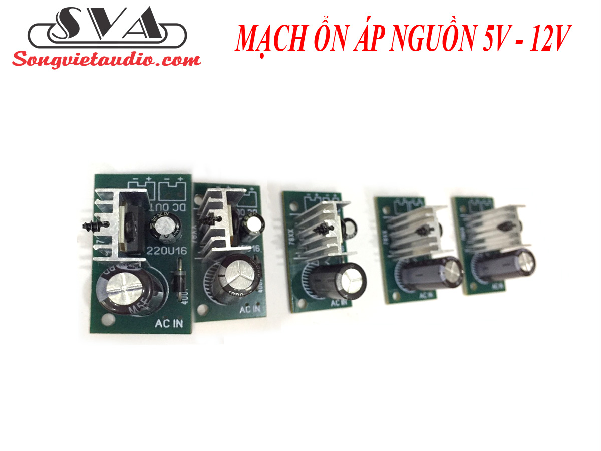 MẠCH ỔN ÁP 5V/12V - 1 MẠCH