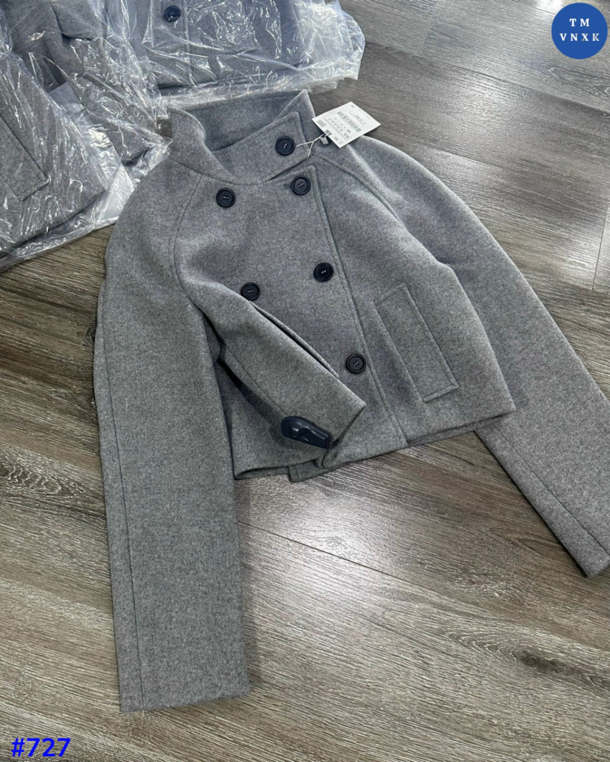 Damaged blazer-Gray