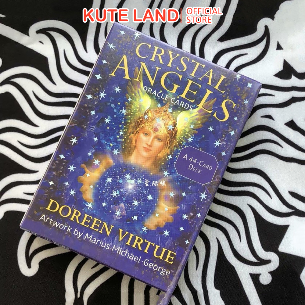Bài Oracle Crystal Angels 44 Lá Bài Tặng Đá Thanh Tẩy
