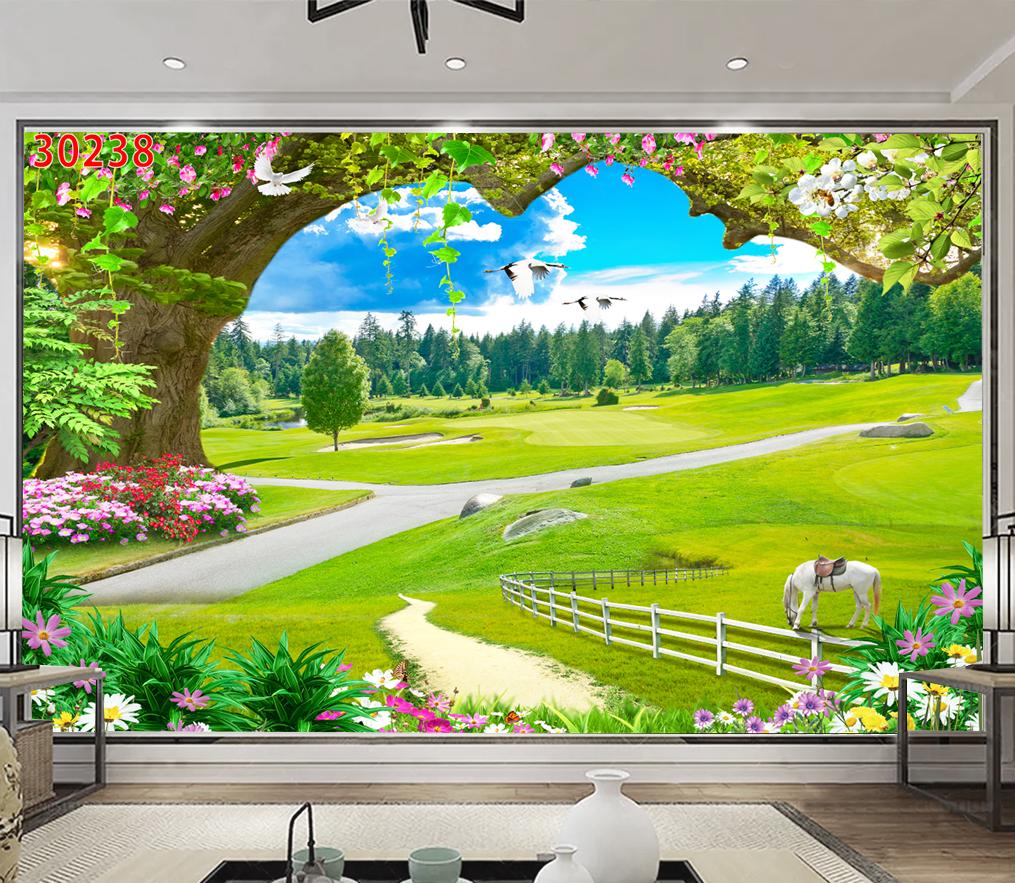 Tranh dán tường 3D Phòng Khách,Thiên Nhiên Giao Hóa,251