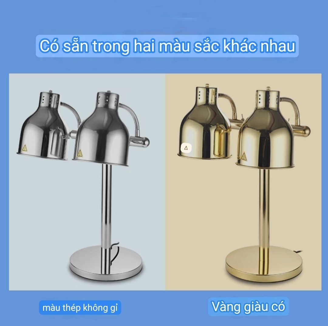 Stainless steel base buffet table dining lamp