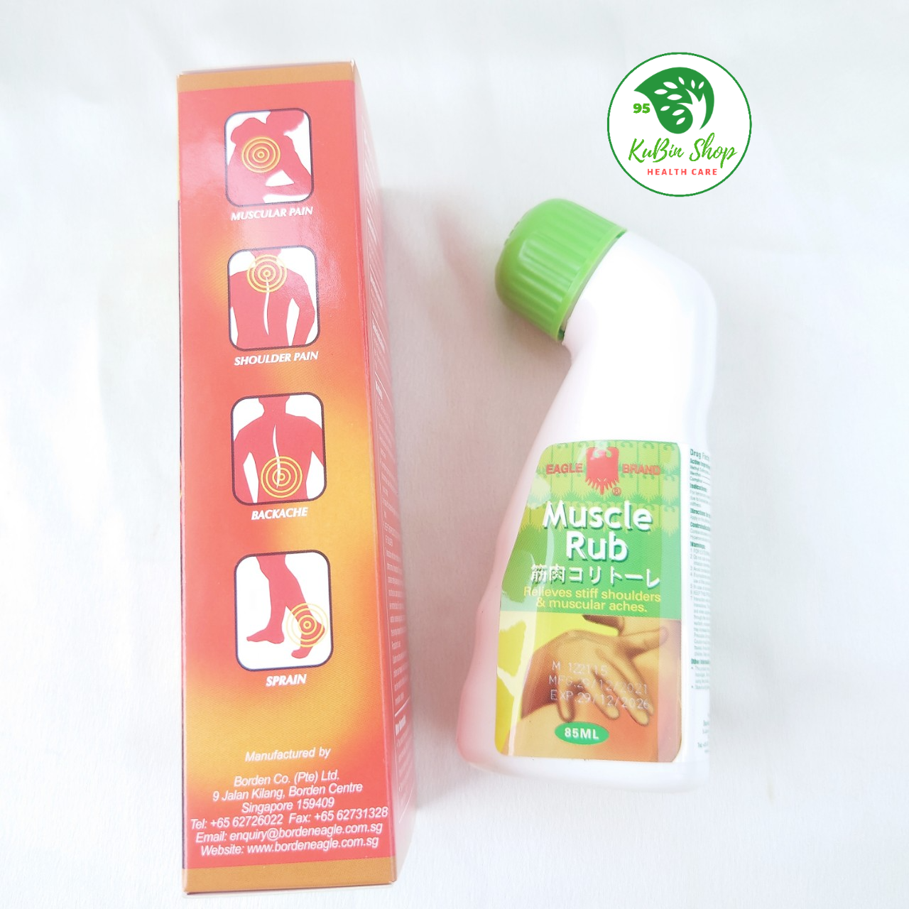 Dầu Nóng Xoa Bóp Con Ó Dạng Lăn EAGLE MUSCLE RUB 85ml