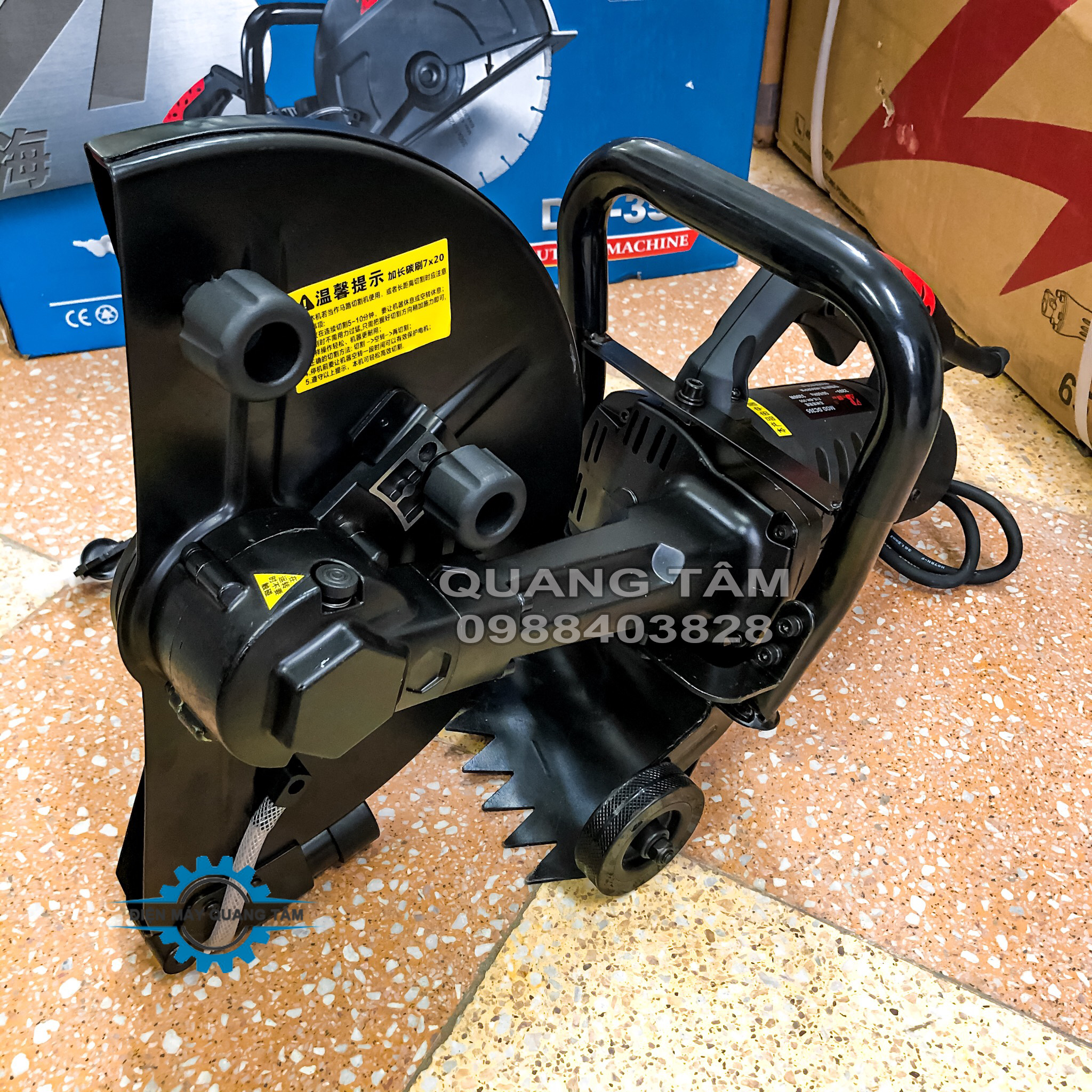 [Trả góp 0%] Máy Cắt Bê Tông Chuyên Dụng BoHai 355mm (Cắt Sâu 12cm)