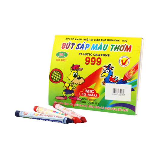 Bút sáp màu thơm MIC 12 màu