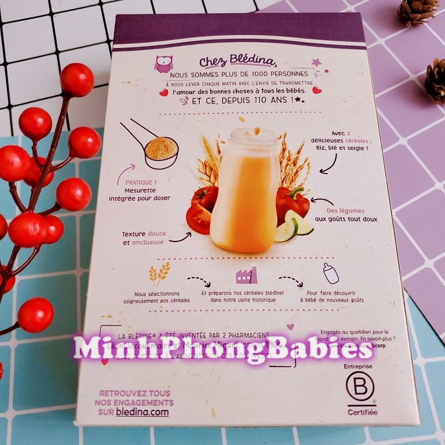 [HCM]Bột Lắc Sữa Ban Đêm Blediner Vị Rau Củ 240g 8M+