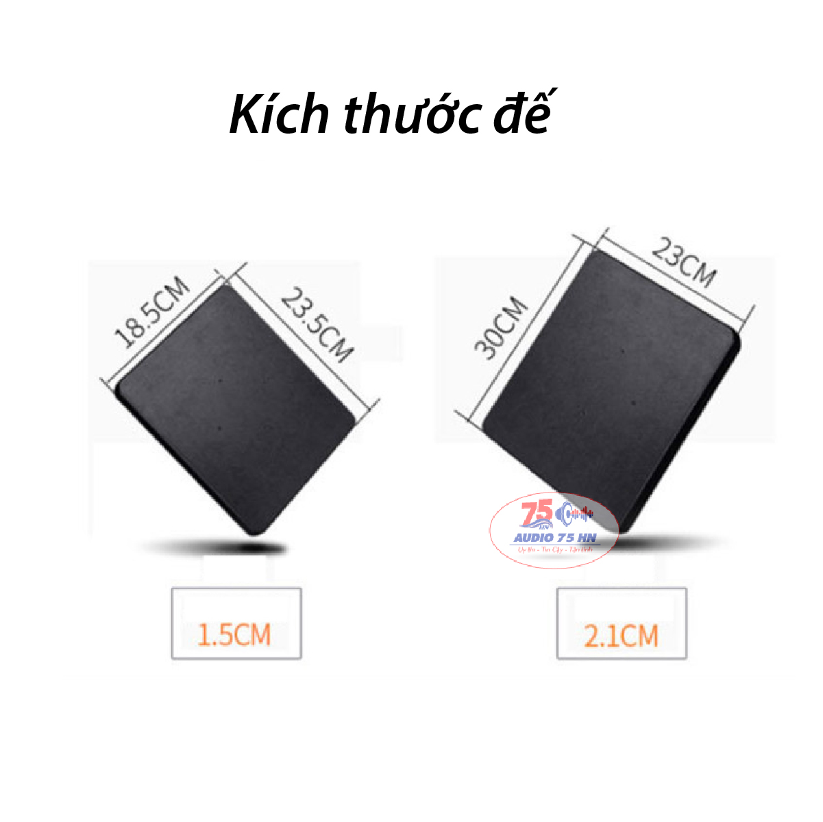 Cặp Chân loa gỗ Bookself cao 30cm và 60cm