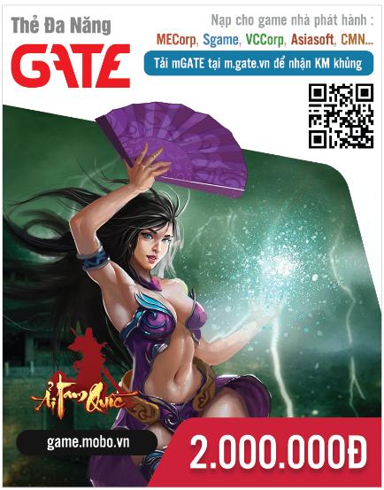 [HCM]Thẻ GATE 5.000.000 - nhận mã SIÊU TỐC về EMAIL đăng ký