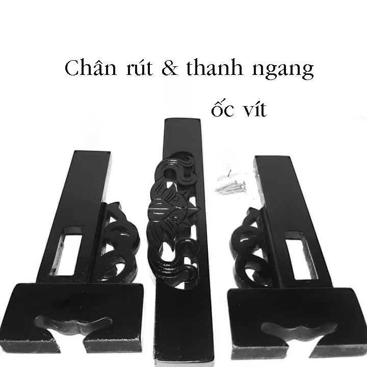 Khung gỗ tăng giảm chạm khắc đặt hình thờ
