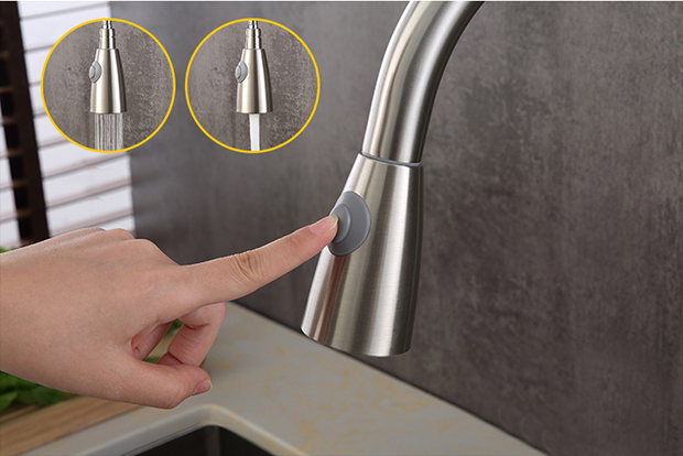 VÒI RỬA CHÉN ĐẦU RÚT NL INOX 304 MỞ LANKA