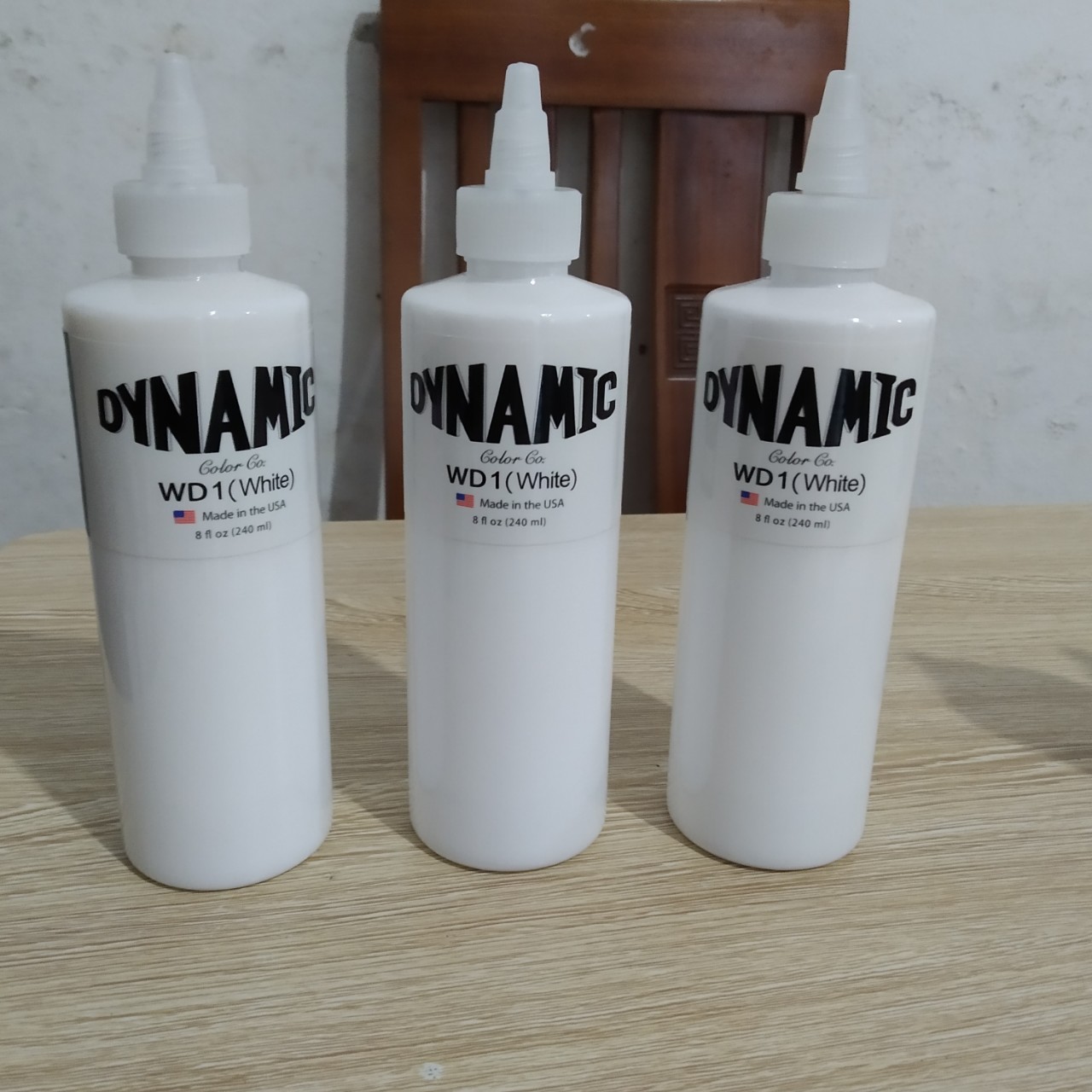 Mực xăm dynamic màu trắng-lọ 240ml