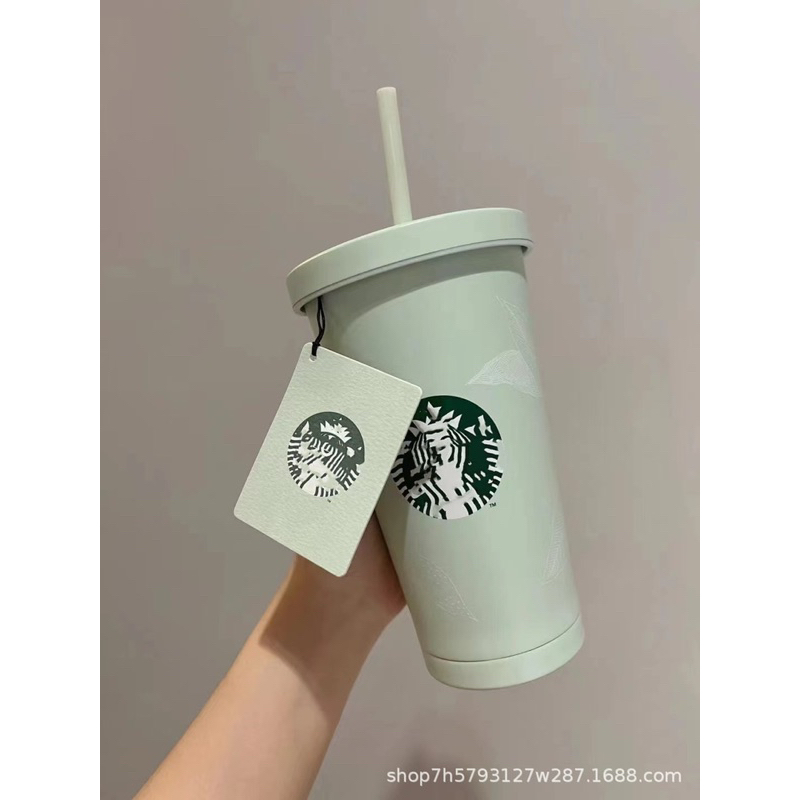 Ly Giữ Nhiệt Starbuck XANH MINT 532ml Siêu Sịn Sò ( Bình Giữ Nhiệt Xanh )