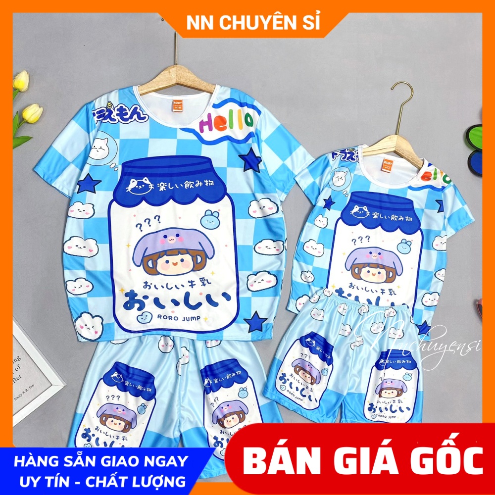 Đồ bộ nữ mặc nhà bò sữa size đến 70kg vải thun mềm mịn mát in hình hoạt hình dễ thương pokemon pikachu siêu nhân công chúa doremon chuột mickey vịt donal elsa chó snoopy ếch mắt to mèo garfied ⭐ Đồ bộ phom to big size DBR