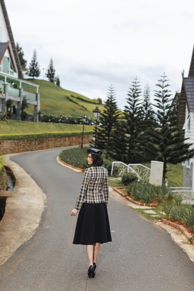 Vest kẻ CLARA MARE