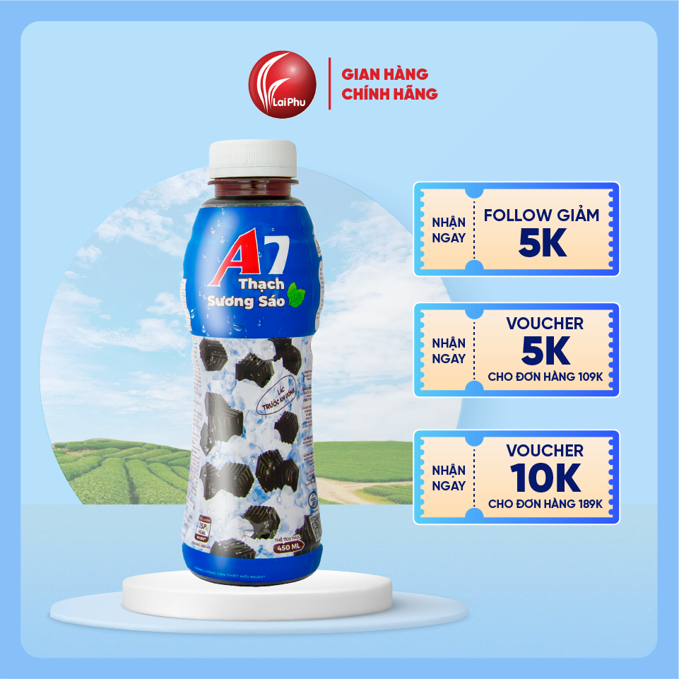 Nước Sương Sáo A7 Chai 450ml - Lốc 6 Chai