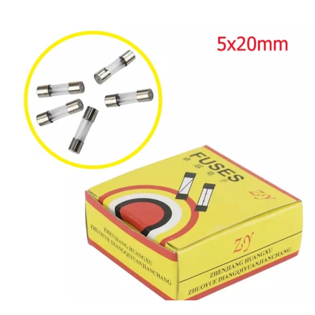 ( Hộp 100 Cái) Cầu Chì Ống 5X20Mm - 250V Các Loại