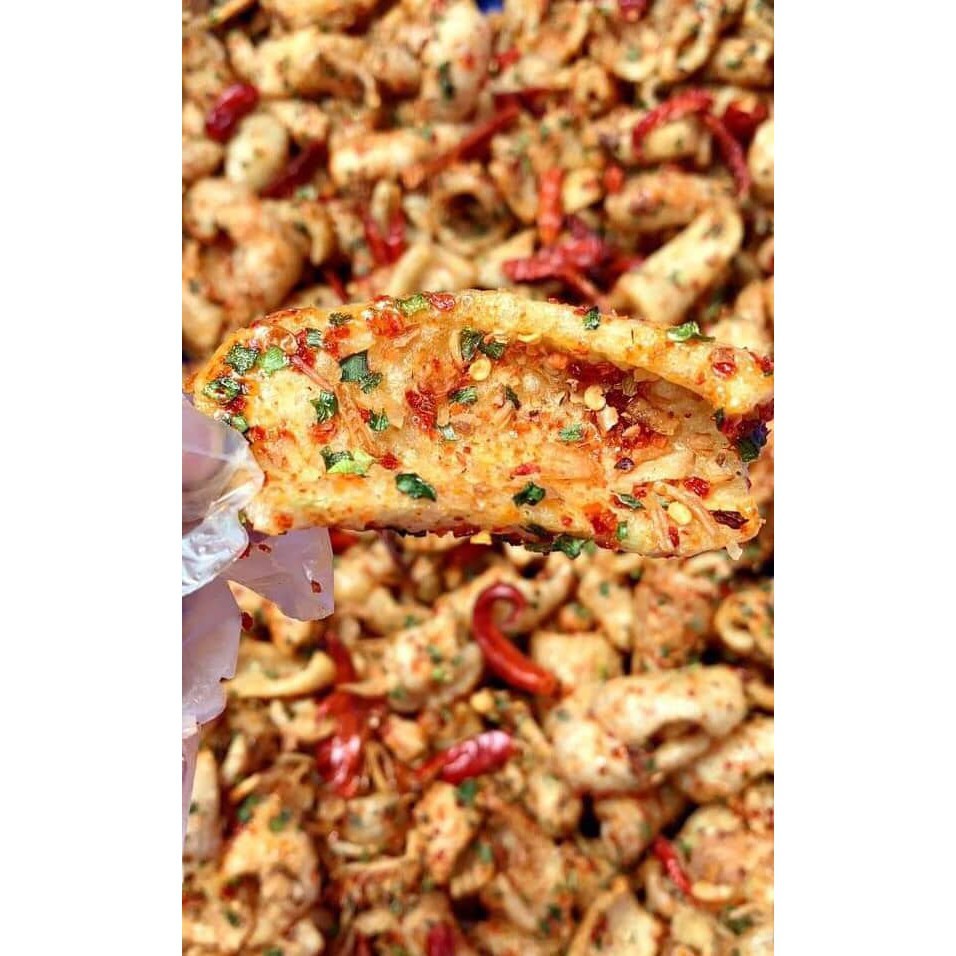 Da heo giòn sốt mắm hành - mới siêu hot - 500g