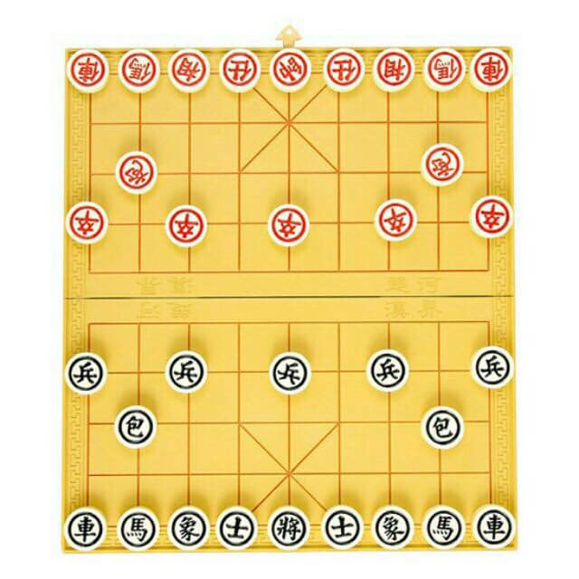 Bàn cờ tướng cao cấp liên hiệp thành lớn 40cm x 36cm. quân cờ 3cm - ảnh thật