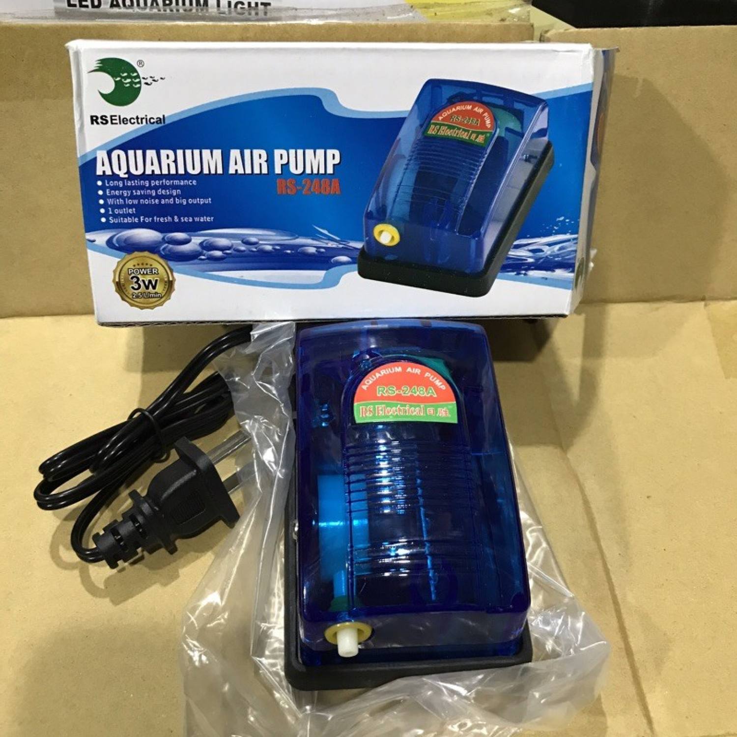 Máy sục khí oxy sb248a; sủi oxy mini