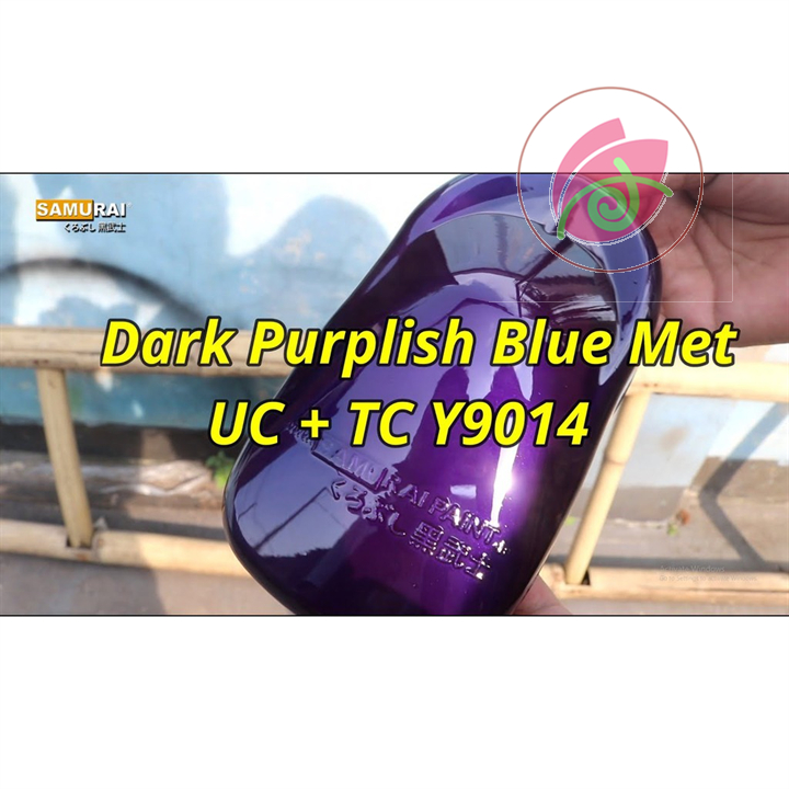 [COMBO] Sơn xịt Samurai màu Tím Đậm - UC + TCY9014 với bóng K1K