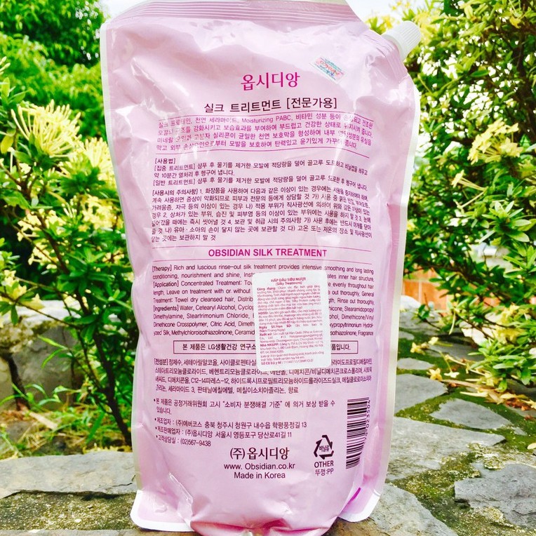 [HCM]Hấp dầu lạnh siêu mượt Obsidian Silk Treatment 1500ml (dạng túi)