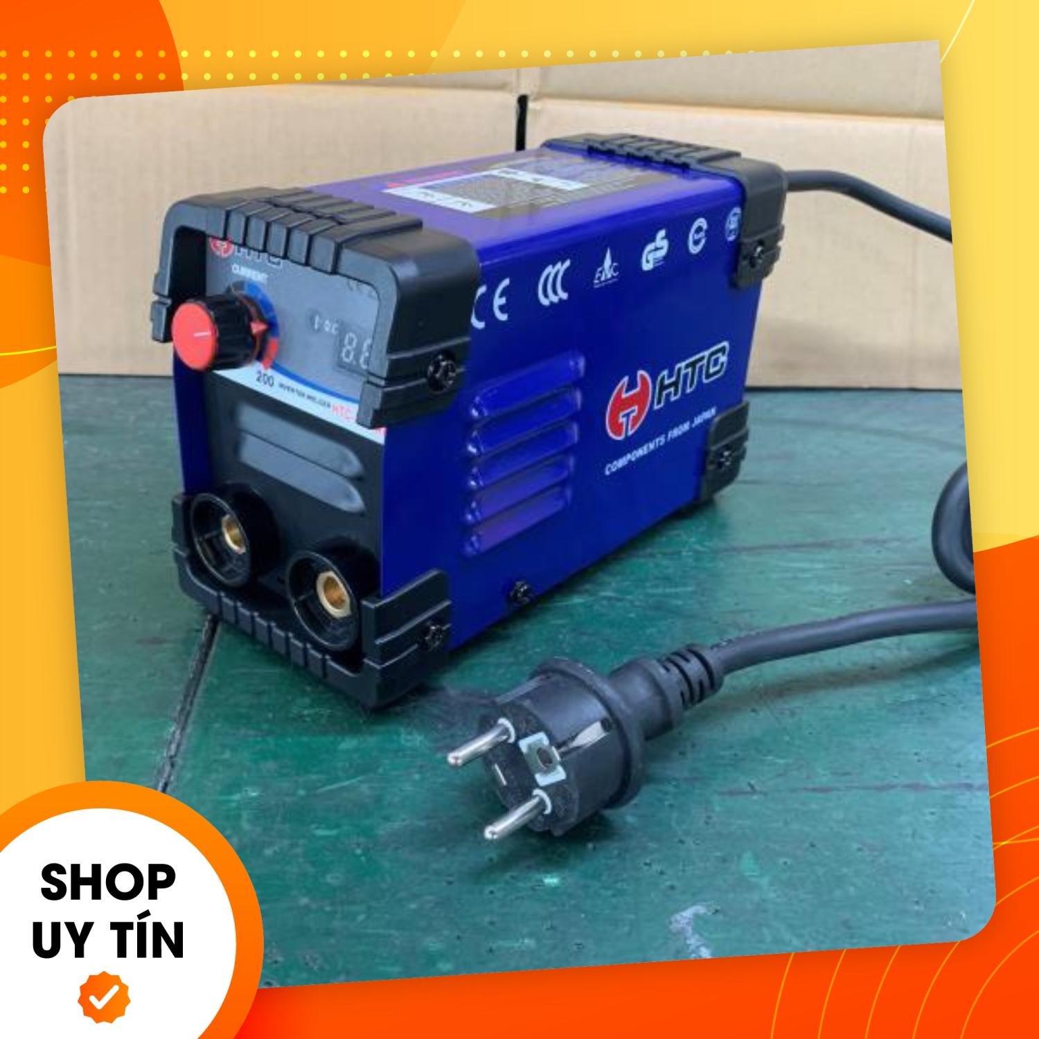Máy hàn điện tử 200A mini,INVERTER IGBT HTC200 Mini