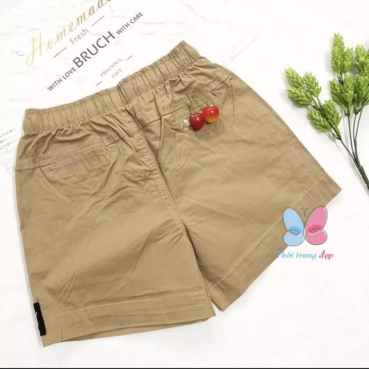 QUẦN ĐÙI NỮ, QUẦN ĐÙI KAKI NỮ LƯNG THUN( 35-65KG)