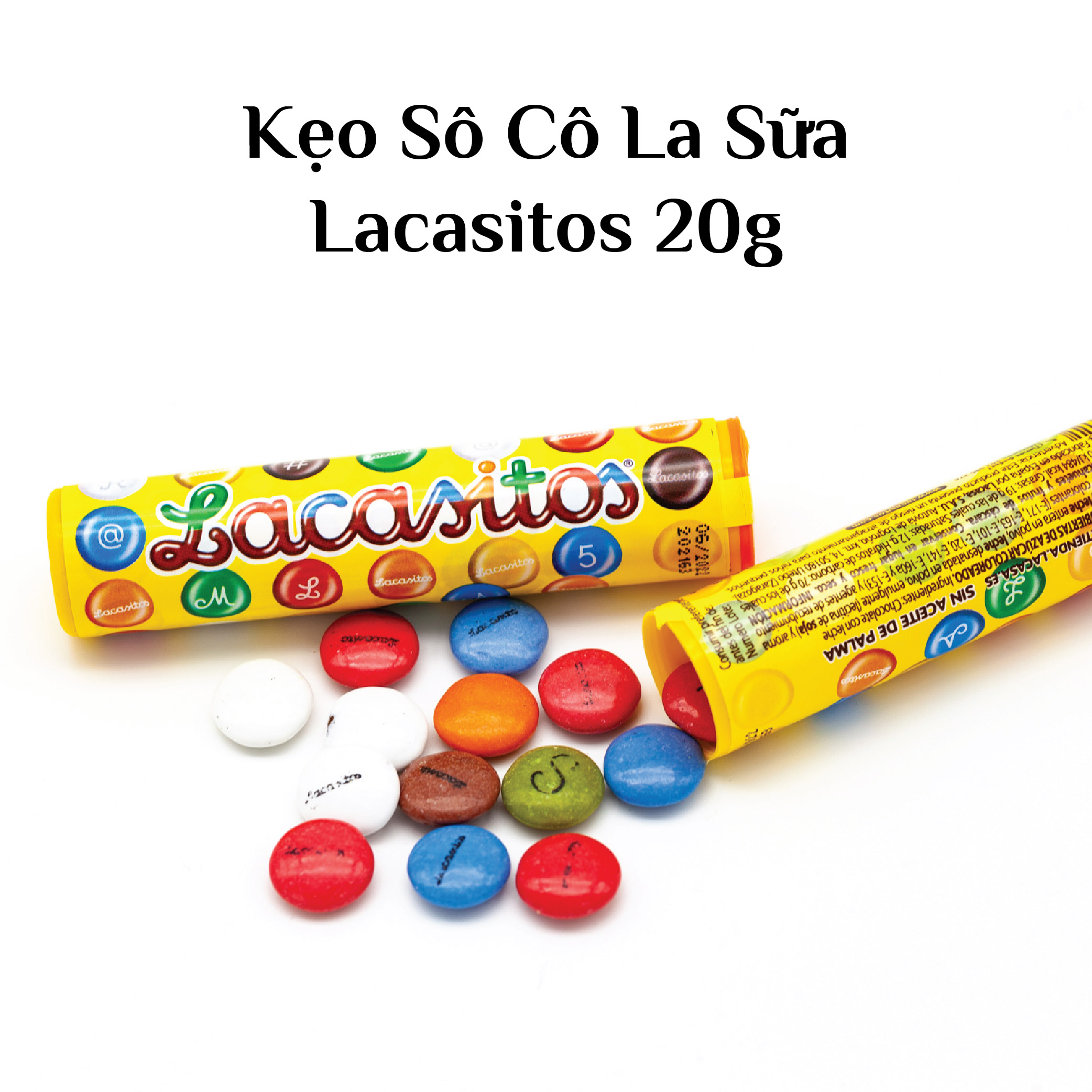 Kẹo Sô cô la sữa Lacasitos 20g