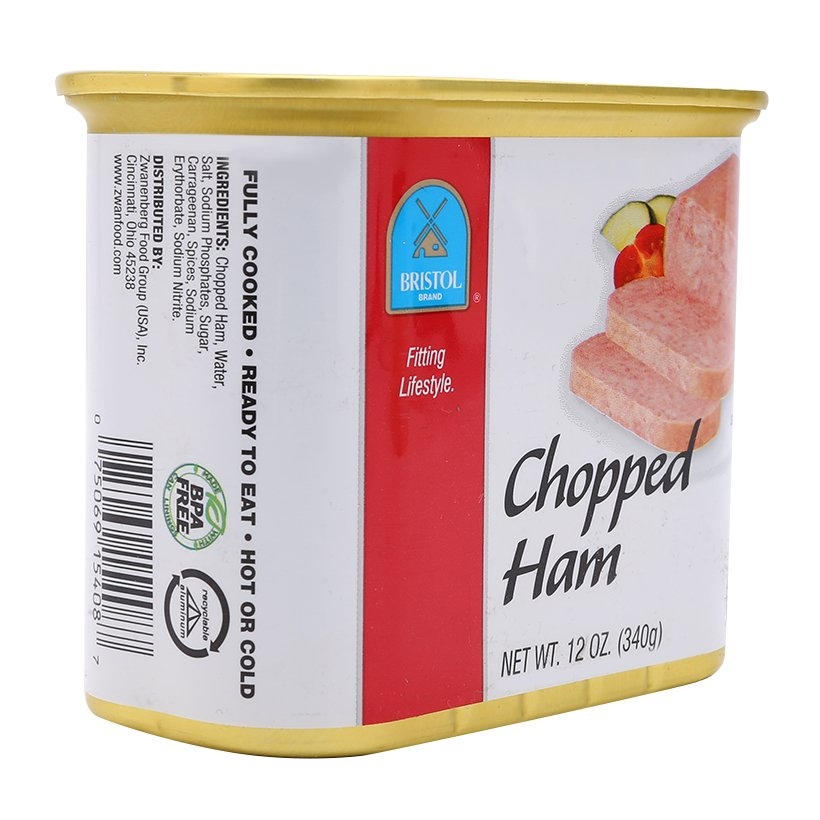 Thịt hộp Bristol Chopped Ham 340g ( thịt băm nhỏ)