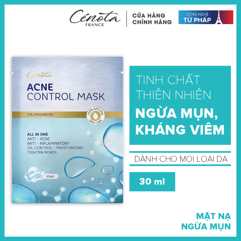 Mặt nạ ngừa mụn, dưỡng da Cenota Acne Control Mask 30ml giá rẻ