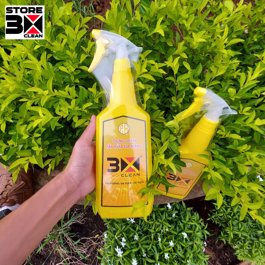 (combo 2 chai) DUNG DỊCH RỬA XE SIÊU TẨY DẦU MỠ 3X CLEAN 1000ML