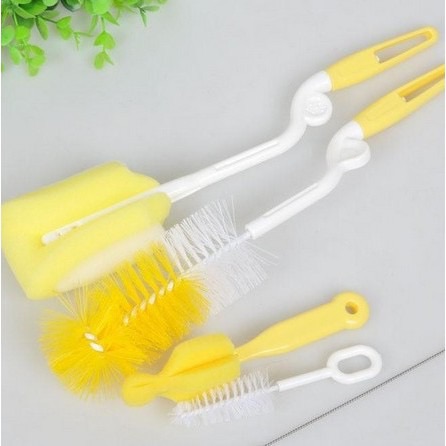 Bộ cọ rửa bình sữa và núm ti 4 chi tiết