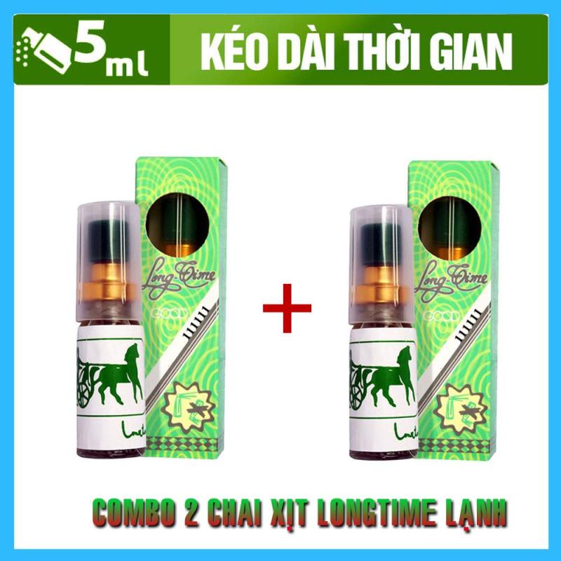 Combo 2 Chai xịt kéo dài thời gian quan hệ Long Time Lạnh