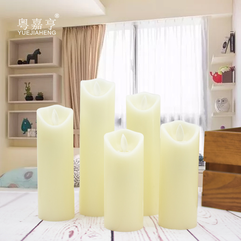 Bộ 5 cây nến điện tử trang trí đèn Led ( có ngọn lắc lư như thật tặng kèm 1 điều khiển từ xa)
