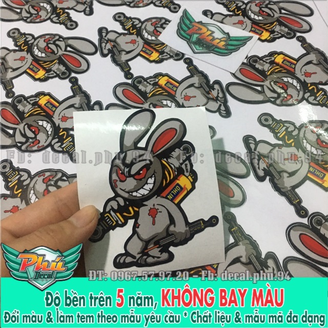 Logo Thỏ Điên Cầm Phuộc Ohlin